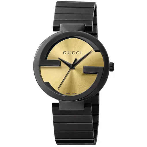 Gucci Interlocking Swiss Black Watch 42mm