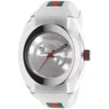 Gucci SYNC XXL Swiss White Striped Watch 46mm