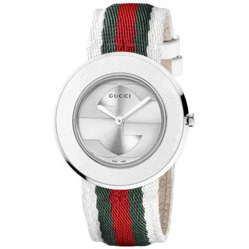 Gucci U-pay Red & White Nylon Watch 35mm