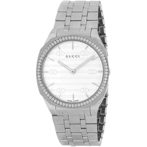 Gucci 25H Diamonds Watch 34mm