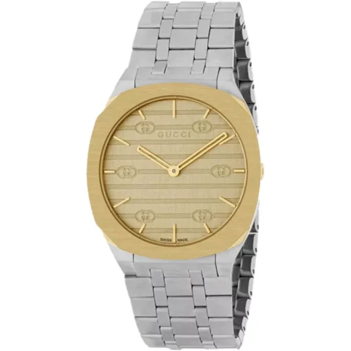 Gucci 25H Golden Watch 34mm