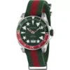 Gucci Dive Green Fabric Strap Unisex 40mm