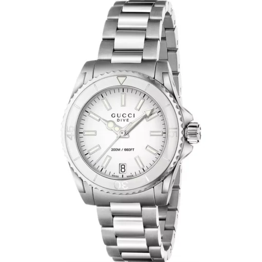 Gucci Dive Medium White Watch 32mm