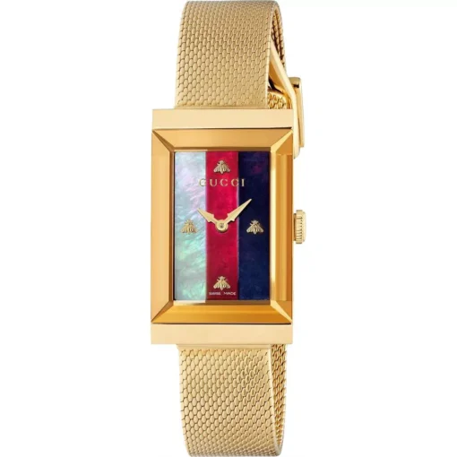 Gucci G-Frame Gold Watch 21x34mm