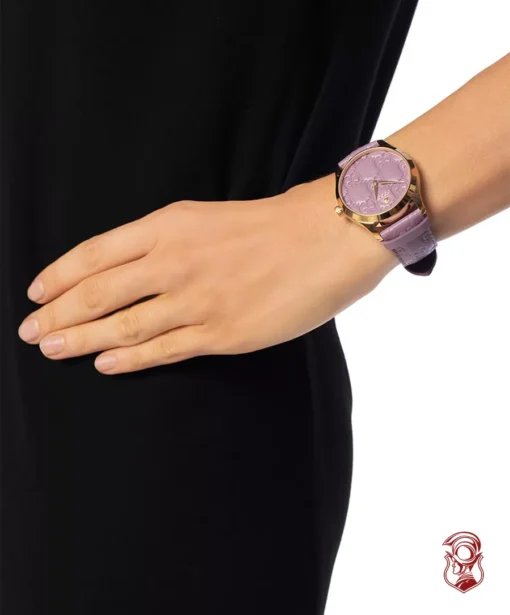 Gucci G-Timeless Leather Lilac Watch 38mm