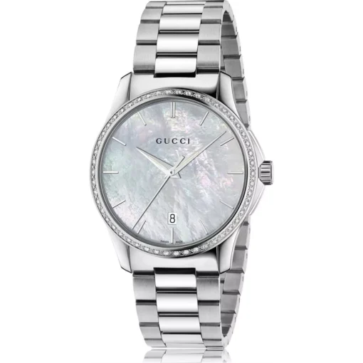 Gucci G-Timeless White Diamond Watch 38mm