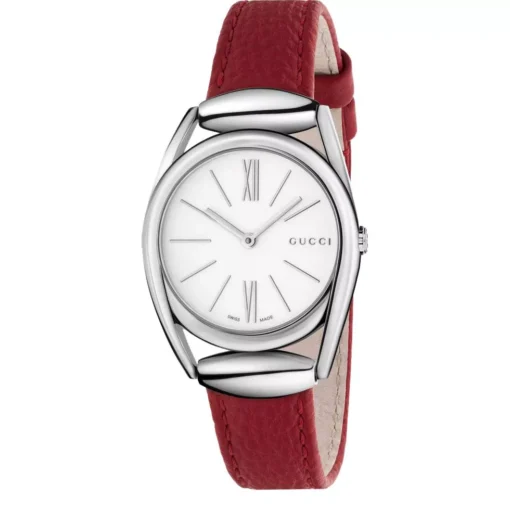 Gucci Horsebit White Red Watch 30mm