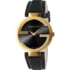 GUCCI Interlocking G Black  Watch 37mm