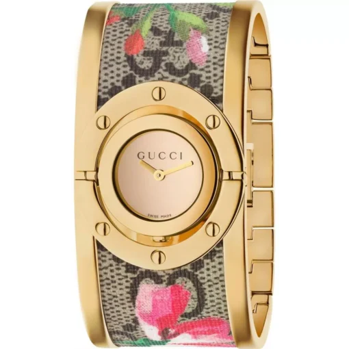 Gucci Twirl Bloom Gold Twirling Watch 23.5mm