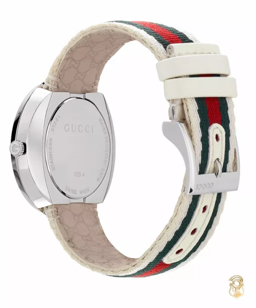 Gucci U-pay Red & White Nylon Watch 35mm